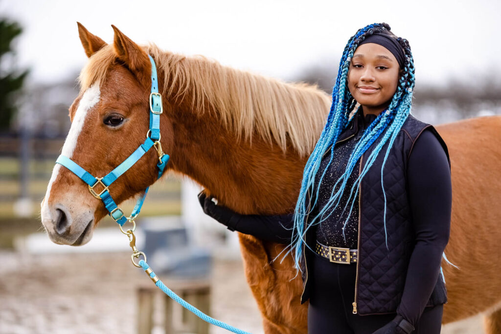Equine photo session, black equestrian, equestrians of color photography project, horse portrait